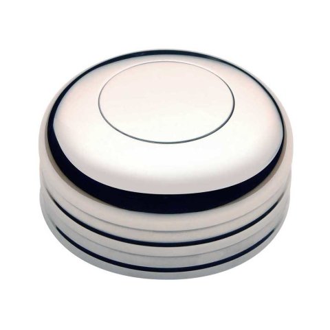 Horn Button - GT3 Low Profile - Engraving Available - Aluminum - Polished - 3-Bolt Steering Wheels - Each