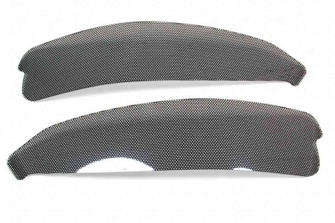Light Cover - Headlight - Turn Signal - Plastic - Carbon Fiber - Chevy Corvette 1997-2003 - Pair