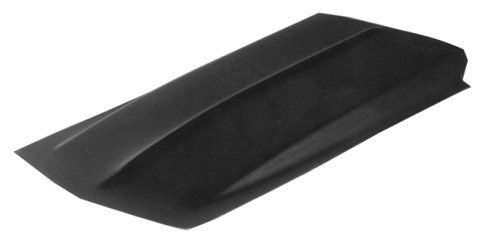 Hood Scoop - Z-28 Style - 2.5 in Height - 41 in Long - Fiberglass - Black - Each
