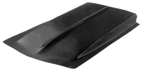 Hood Scoop - Z-28 Style - 2 in Height - 51 in Long - Fiberglass - Black - Each