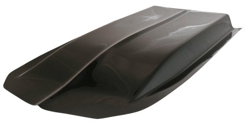 Hood Scoop - Z-28 Style - 3 in Height - 55 in Long - Fiberglass - Black - Each