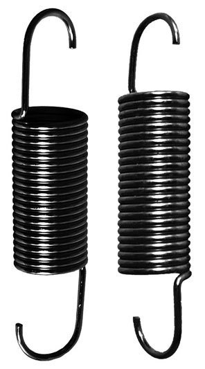 Hood Springs - High Tension - Steel - Black - Pair