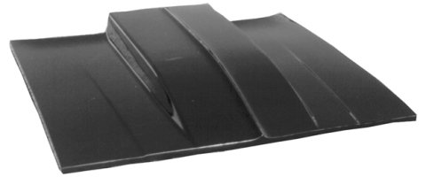 Hood - Cowl Induction - Lift-Off - 4 in Tall Cowl Scoop - Fiberglass - Black - Chevy Malibu 1978-87 - Each