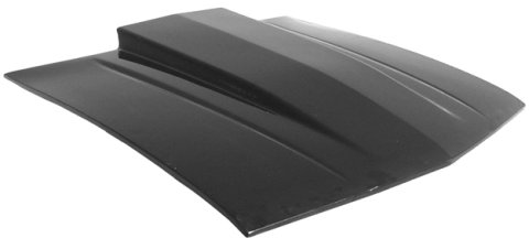Hood - Cowl Induction - Bolt-On - 3 in Tall Cowl Scoop - Fiberglass - Black - GM F-Body 1982-92 - Each