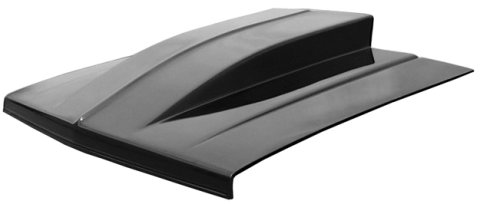 Hood - Cowl Induction - Bolt-On - 4 in Tall Cowl Scoop - Fiberglass - Black - GM Compact Truck 1982-93 - Each