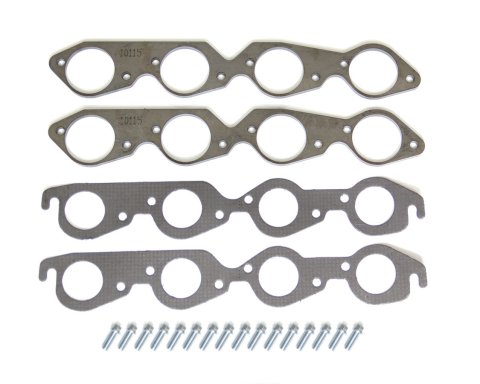 Header Flange - 0.375 in Thick - 2.5 in Round Port - Steel - Big Block Chevy - Pair
