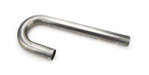 Exhaust Bend - J-Bend - Mandrel - 1.5 in Diameter - 2.25 in Radius - 2.5 x 14 in Legs - 18 Gauge - Steel - Natural - Each
