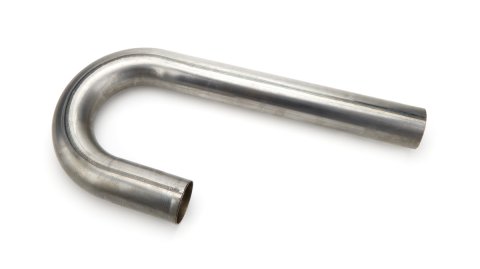 Exhaust Bend - J-Bend - Mandrel - 1.875 in Diameter - 3 in Radius - 3.5 x 12 in Legs - 18 Gauge - Steel - Natural - Each