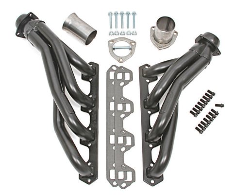 Headers - Street - 1.5 in Primary - 3 in Collector - Gaskets / Hardware Included - Steel - Black Paint - Small Block Ford - Ford / Mercury 1978-88 - Pair