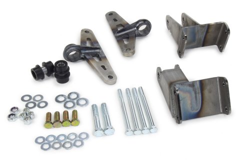 Motor Mount - Bolt-On - Bushings / Hardware Included - Steel - Natural - Small Block Ford - Ford Mustang 1964-70 - Kit