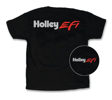 T-Shirt - Holley EFI Logo - Black - Large - Each