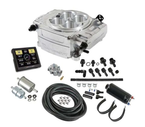 Fuel Injection - Sniper 2 EFI - Throttle Body - Square Bore - Aluminum - Silver - Kit