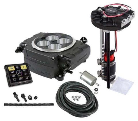 Fuel Injection - Sniper 2 EFI - Throttle Body - Square Bore - Aluminum - Black Power Coat - Kit