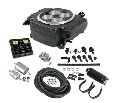 Fuel Injection - Sniper 2 EFI - Throttle Body - Square Bore - Aluminum - Black Power Coat - Kit