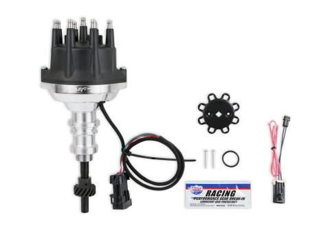 Distributor - EFI Dual Sync - Hall Effect - HEI Style Terminal - Clear Anodized - Small Block Ford - Each