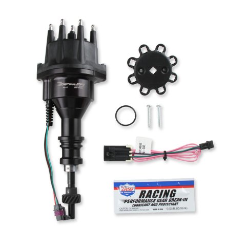 Distributor - Sniper EFI - Dual Sync - Hall-Effect - HEI Style Terminal - Aluminum - Black Anodized - Each