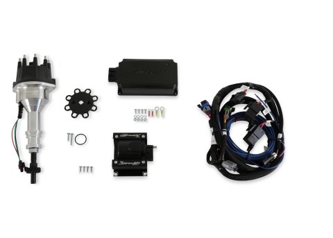 Ignition Kit - Sniper EFI HyperSpark - HyperSpark Distributor - HEI Cap - Ignition Box / Coil / Harness Included - Big Block Ford / Ford Cleveland / Modified - Kit