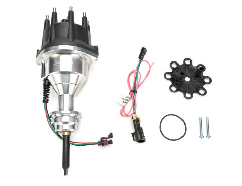 Distributor - Holley Sniper EFI Hyperspark - Hall Effect Pickup - HEI Style Terminal - Aluminum - Polished - Small Block Mopar - Kit