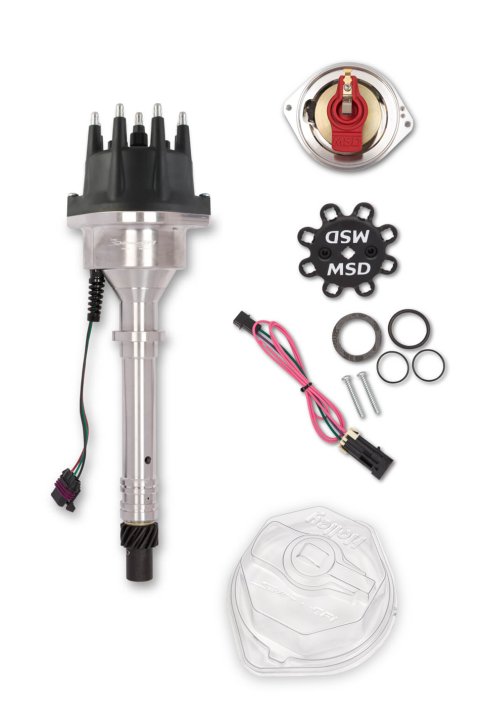Distributor - EFI Hyperspark - Hall Effect Pickup - HEI Style Terminal - Black - AMC V8 - Kit