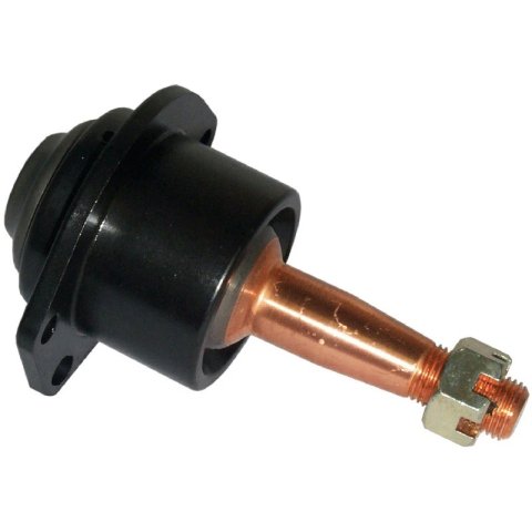 Ball Joint - Precision - Take-A-Part - Greasable - Upper - Bolt-In - Low Friction - 2.040 in/ft Taper - 3.36 in Stud - 1/2-20 in Thread - Hardware Included - Aluminum Cap - Black Anodized - Each