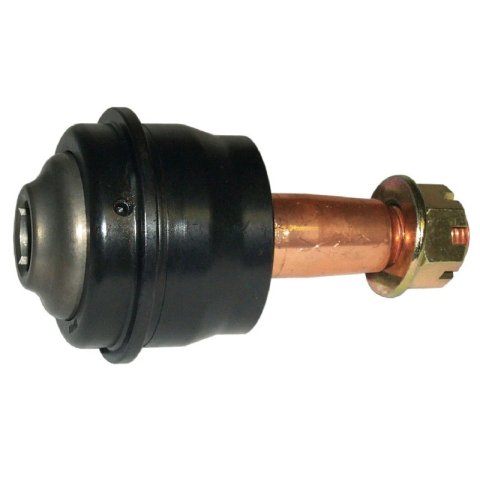Ball Joint - Precision - Greasable - Lower - Press-In - 2.000 in/ft Taper - 3.57 in Stud - 5/8-18 in Thread - Hardware Included - Aluminum Cap - Black Anodized - Each