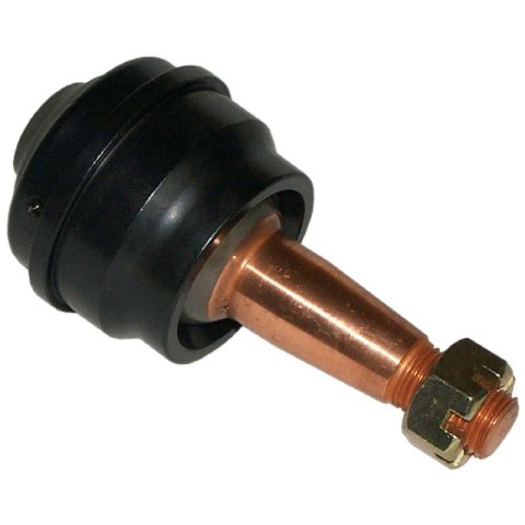 Ball Joint - Precision - Greasable - Lower - Press-In - 1.500 in/ft Taper - 3.41 in Stud - 9/16-18 in Thread - Hardware Included - Aluminum Cap - Black Anodized - Each