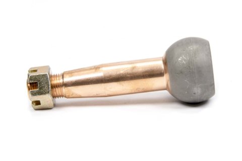 Ball Joint Stud - 2.000 in/ft Taper - 4.07 in Long - Plus 0.5 in Extended Length - 1.625 in Ball - 5/8-18 in Thread - Steel - Copper Plated - Each