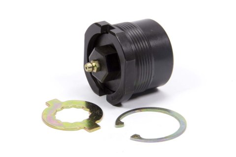 Ball Joint Housing - Extreme Duty - Greasable - Lower - Screw-In - 1.625 in Ball - Aluminum Cap - Steel - Black Oxide - Each
