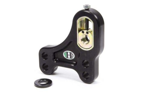 Trailing Arm Bracket - Front - Driver Side - Frame Mount - Original - Bolt-On - Adjustable - Aluminum - Black Anodized - Each