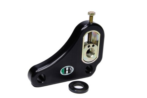 Trailing Arm Bracket - Driver Side - Frame Mount - Low Profile - Bolt-On - Adjustable - Aluminum - Black Anodized - Each