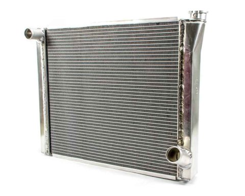 Radiator - 24.25 in W x 19.25 in H x 3 in D - Driver Side Inlet - Passenger Side Outlet - Aluminum - Natural - Each