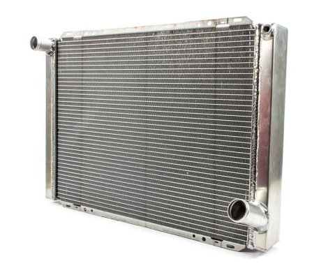 Radiator - 28 in W x 19 in H x 3 in D - Driver Side Inlet - Passenger Side Outlet - Aluminum - Natural - Each
