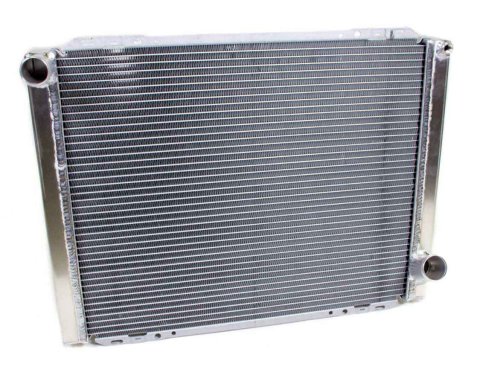 Radiator - 25.75 in W x 20 in H x 3 in D - Driver Side Inlet - Passenger Side Outlet - Aluminum - Natural - Each