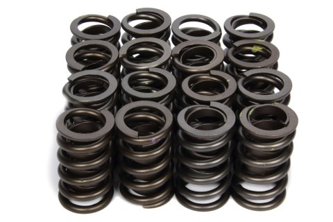 Valve Spring - Racesaver Approved - Single Spring / Damper - 430 lb/in Spring Rate - 1.100 in Coil Bind - 1.265 in OD - Set of 16