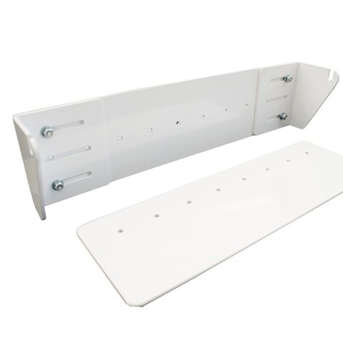 Fuel Cell Holder - Wall Mount - Steel - White Powder Coat - Sprint Car Fuel Cell - Each