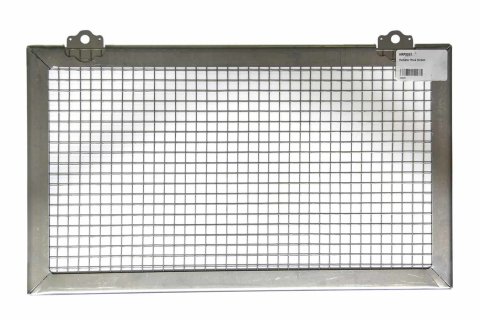 Radiator Screen - 20.375 x 12 in - Stainless Screen - Aluminum Frame - Natural - Sprint Car - Each