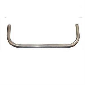 Bumper - Front - 1 in OD Tube - Single Bar - Stainless - Natural - Sprint Car - Each