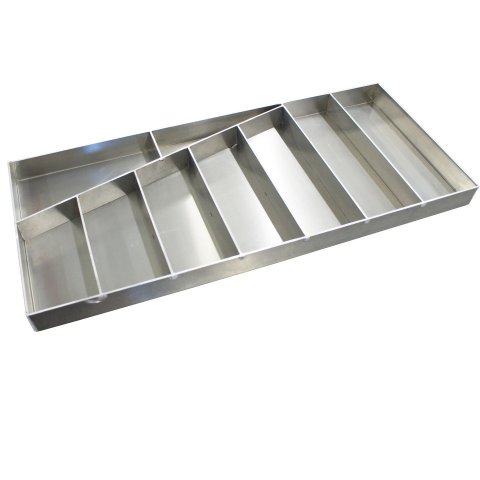 Tool Tray - Tool Box - Wrench Tray - 25 in x 11 in x 1.25 in Tall - Aluminum - Natural - Each