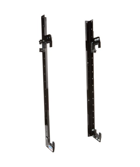 Radiator Hanger - Wall Mount - Adjustable - 24 in Tall x 2.25 in Wide Radiators - Aluminum - Black Powder Coat - Each