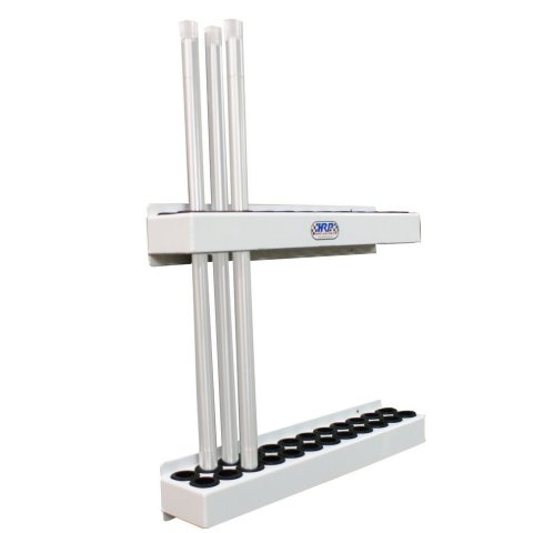 Torsion Bar Rack - Wall Mount - 24 Bar Capacity - Aluminum - White Powder Coat - Each