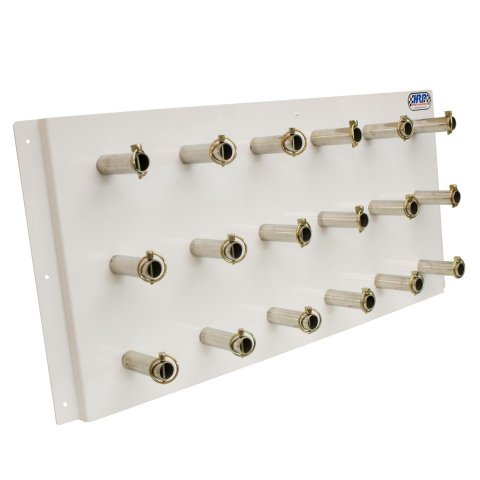 Quick Change Gear Rack - Horizontal - 33.25 in Wide - 15 in Tall - 18 Gear Capacity - Aluminum - White Powder Coat - Each