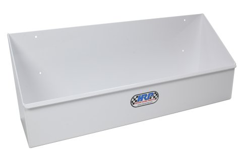 Gear Case Rack - Horizontal - 21 in Long - 8.25 in Tall - 6 in Deep - 10 Case Capacity - Aluminum - White Powder Coat - Each