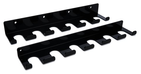 Radius Rod Rack - Tray - Lower - 15 in Long - 12 Rod Capacity - Aluminum - Black Powder Coat - Each