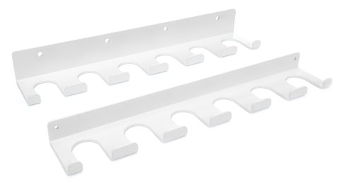 Radius Rod Rack - Tray - Lower - 15 in Long - 12 Rod Capacity - Aluminum - White Powder Coat - Each