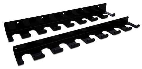 Radius Rod Rack - Tray - Lower - 20 in Long - 16 Rod Capacity - Aluminum - Black Powder Coat - Each