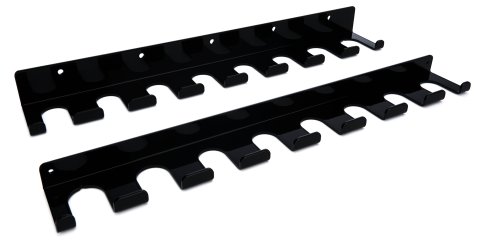 Radius Rod Rack - Tray - Lower - 20 in Long - 16 Rod Capacity - Aluminum - Black Powder Coat - Each