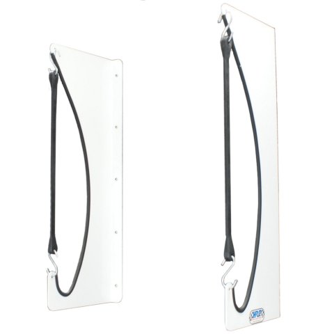 Nose Wing Mount - Sprint Nose Wing - Bungee Cords - Wall Mount - Aluminum - White Powder Coat - Kit