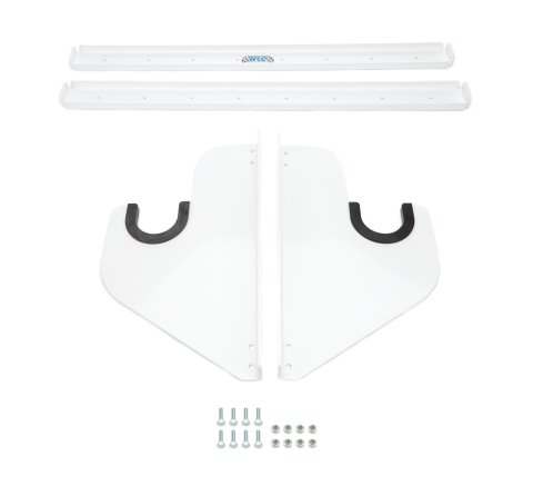 Axle Rack - Wall Mount - 1 Axle Capacity - Aluminum - White Powder Coat - Each