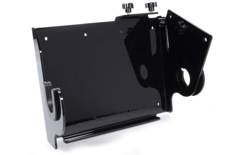 Steering Box Rack - Wall Mount - Aluminum - Black Powder Coat - Each