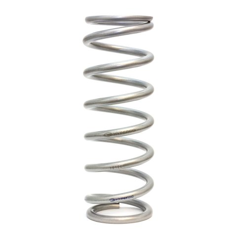 Coil Spring - Coil-Over - 3 in ID - 12 in Length - 175 lb/in Spring Rate - Steel - Silver Powder Coat - Each